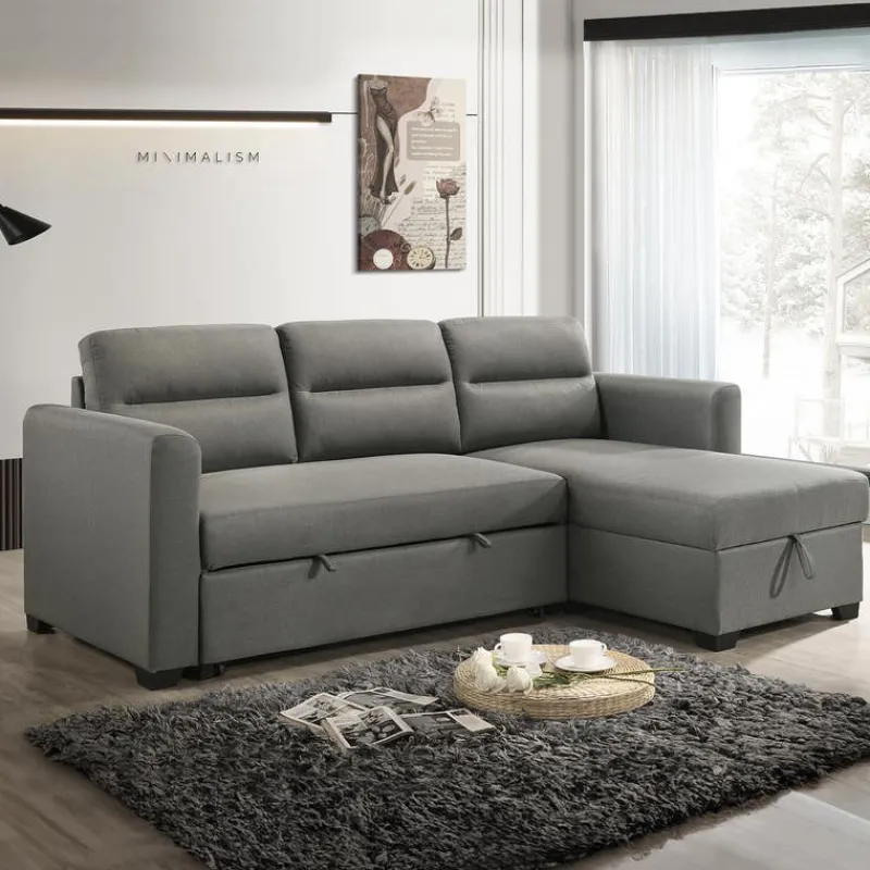 Reversible Sectional Bed with Storage -