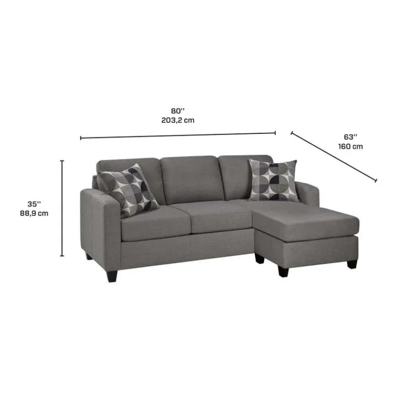 Sofa By Fancy Reversible Sleeper Sofa with Chaise -