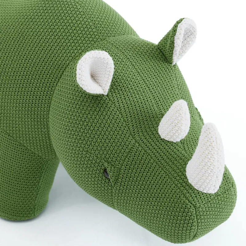 Rhinoceros-Shaped Kids Pouf – 35" x 11.8" x 17.3"
