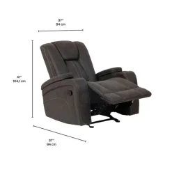 Rocking Recliner with Cup Holders