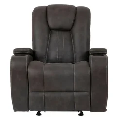 Rocking Recliner with Cup Holders