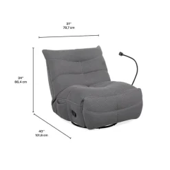 Rocking Recliner with Phone Holder -