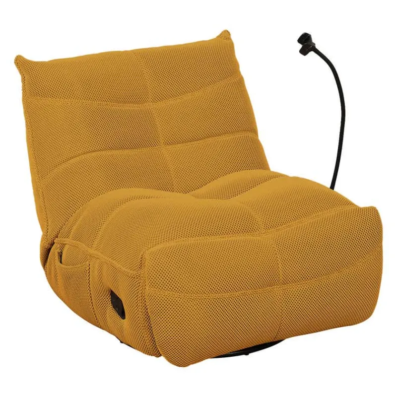 Rocking Recliner with Phone Holder - en Yellow