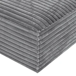 Rolled & Compressed Left Sectional in Corduroy Velvet 2 pcs -