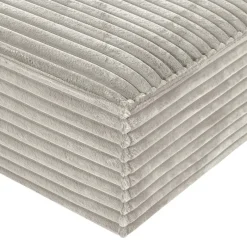 Rolled & Compressed Left Sectional in Corduroy Velvet 2 pcs -