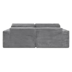 Rolled & Compressed Loveseat in Corduroy Velvet -