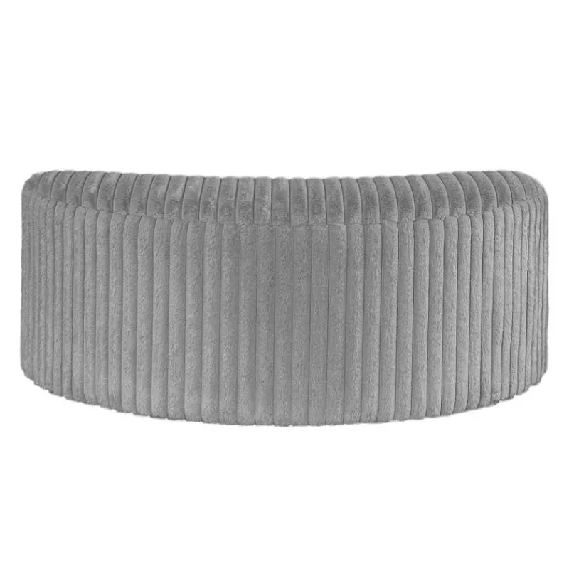 Rolled & Compressed Sealy Corduroy Armchair-in-a-Box with an Ottoman -