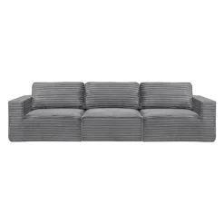 Rolled & Compressed Sofa in Corduroy Velvet -