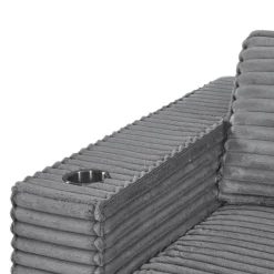 Rolled & Compressed Sofa in Corduroy Velvet -