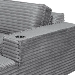Rolled & Compressed Sofa in Corduroy Velvet -