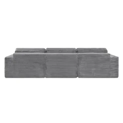 Rolled & Compressed Sofa in Corduroy Velvet -