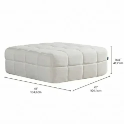 Rolled and Compressed Loveseat-in-a-Box with Matching Ottoman
