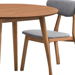 Round Dining Table with 2 Chairs - Grey