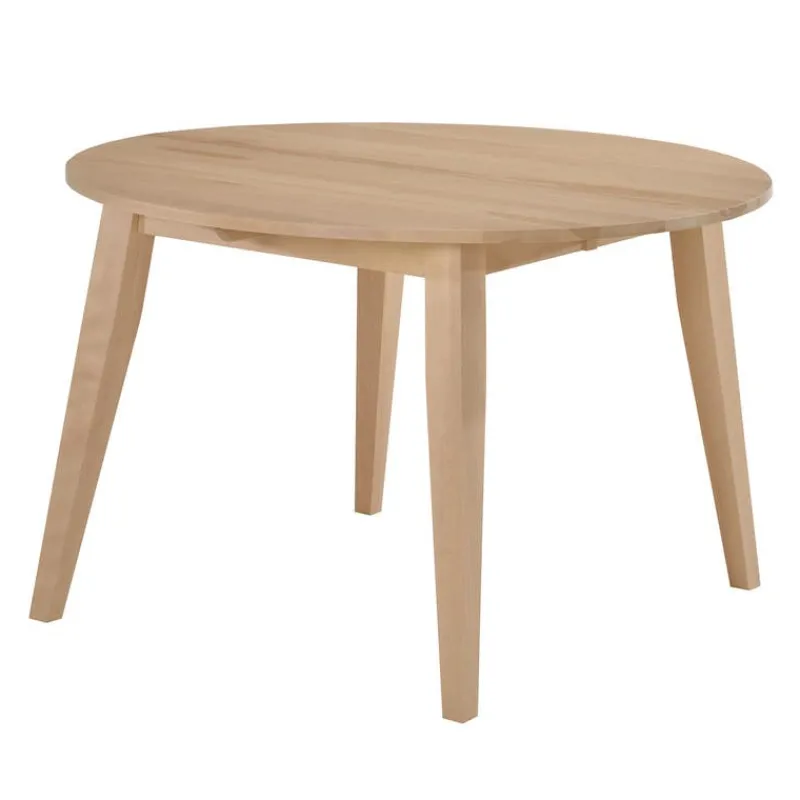 Arboit Poitras Round Extendable Solid Wood Dining Table 48" to 66" -