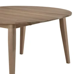 Arboit Poitras Round Extendable Solid Wood Dining Table 48" to 66" -