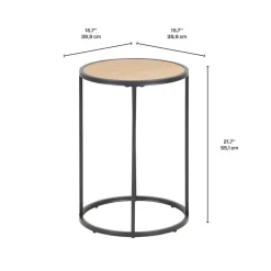 Round lamp table