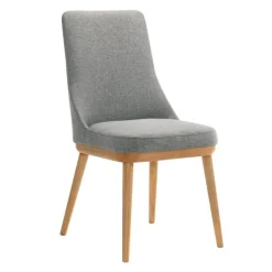 Round Pedestal Dining Table with 4 Chairs - Grey