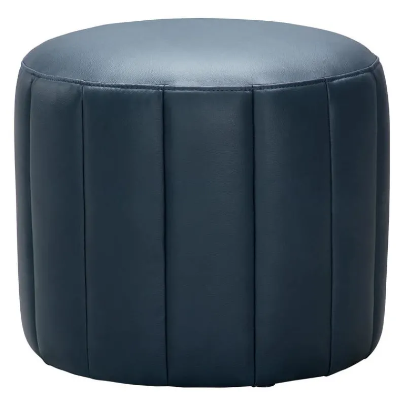 Round Pouf - Blue