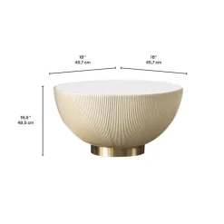 Round Sintered Stone Coffee Table