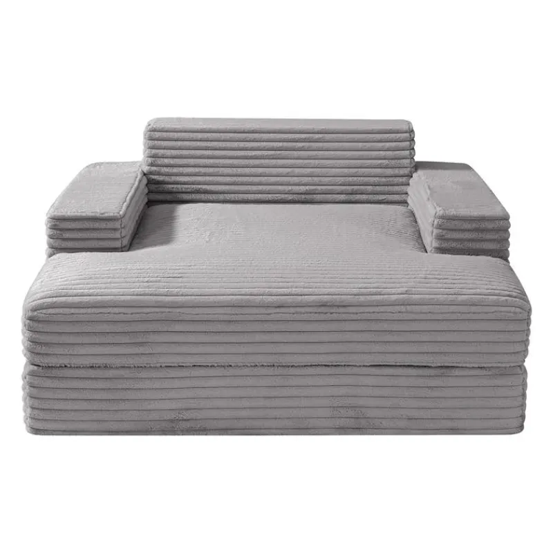Sealy Corduroy Velvet Chaise -