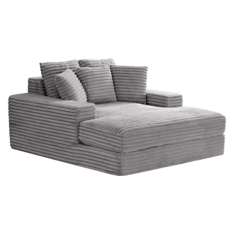 Sealy Corduroy Velvet Chaise -