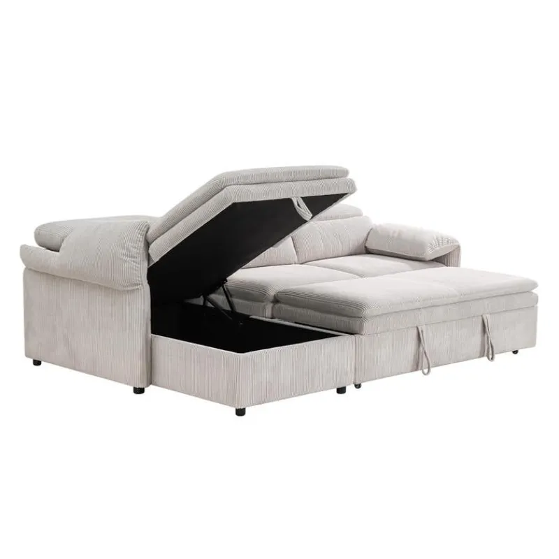 Sectional Bed and a Left-Side Chaise with Storage -