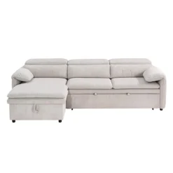 Sectional Bed and a Left-Side Chaise with Storage -