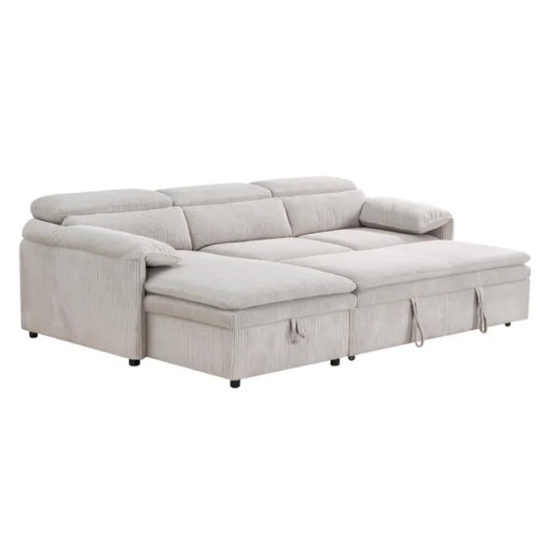 Sectional Bed and a Left-Side Chaise with Storage -