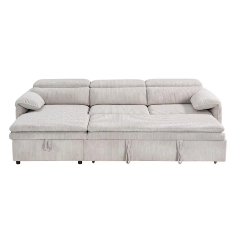 Sectional Bed and a Left-Side Chaise with Storage -
