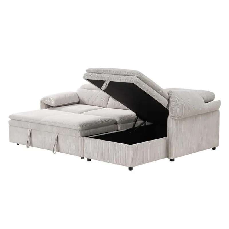 Sectional Bed and a Right-Side Chaise with Storage -