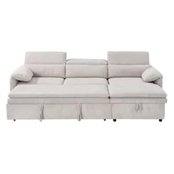 Sectional Bed and a Right-Side Chaise with Storage -