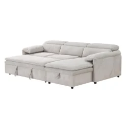 Sectional Bed and a Right-Side Chaise with Storage -