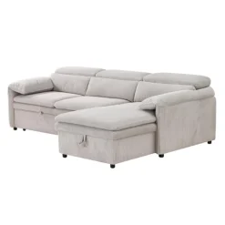Sectional Bed and a Right-Side Chaise with Storage -