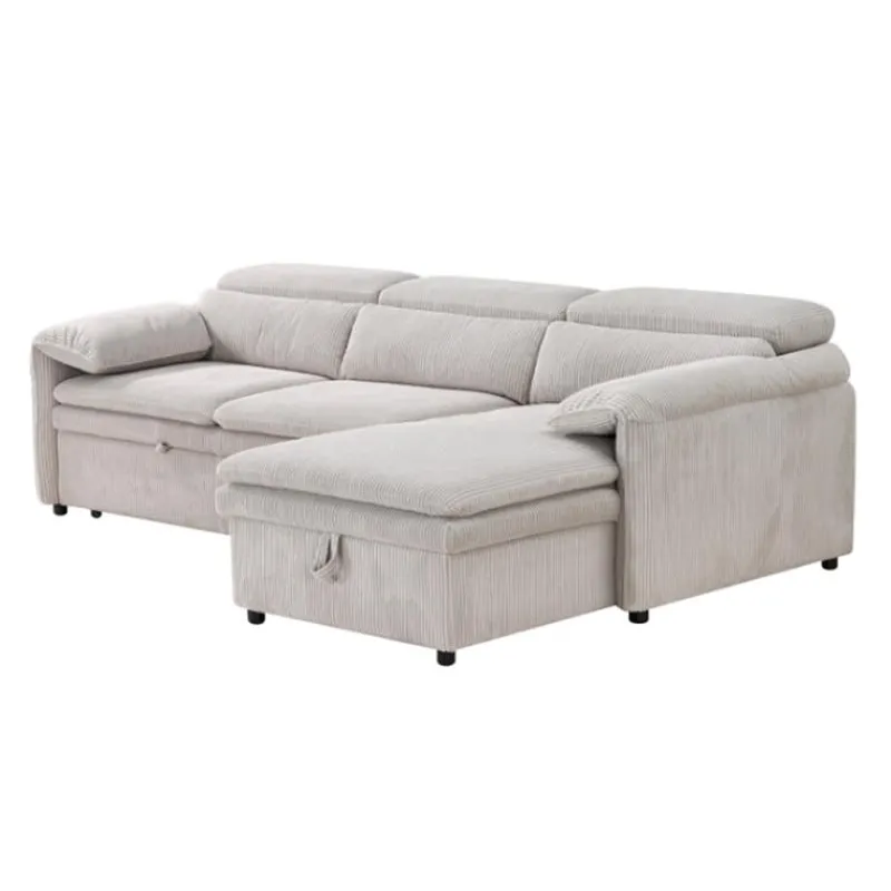 Sectional Bed and a Right-Side Chaise with Storage -