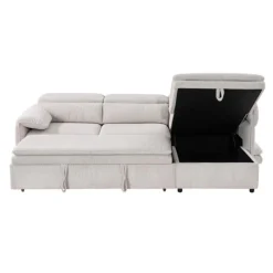 Sectional Bed and a Right-Side Chaise with Storage -