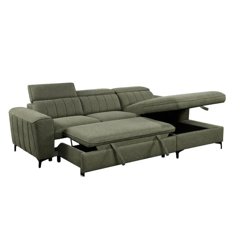Sectional Bed with Chaise and Storage