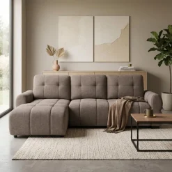 Sectional Bed with Left-Facing Chaise and Storage -