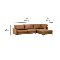 Sectional Sofa with Right-Facing Chaise