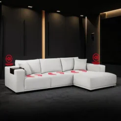 Sectional with Chaise and Built-In Audio Sound System