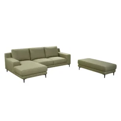 Sectional with Left-Side Chaise and Ottoman -