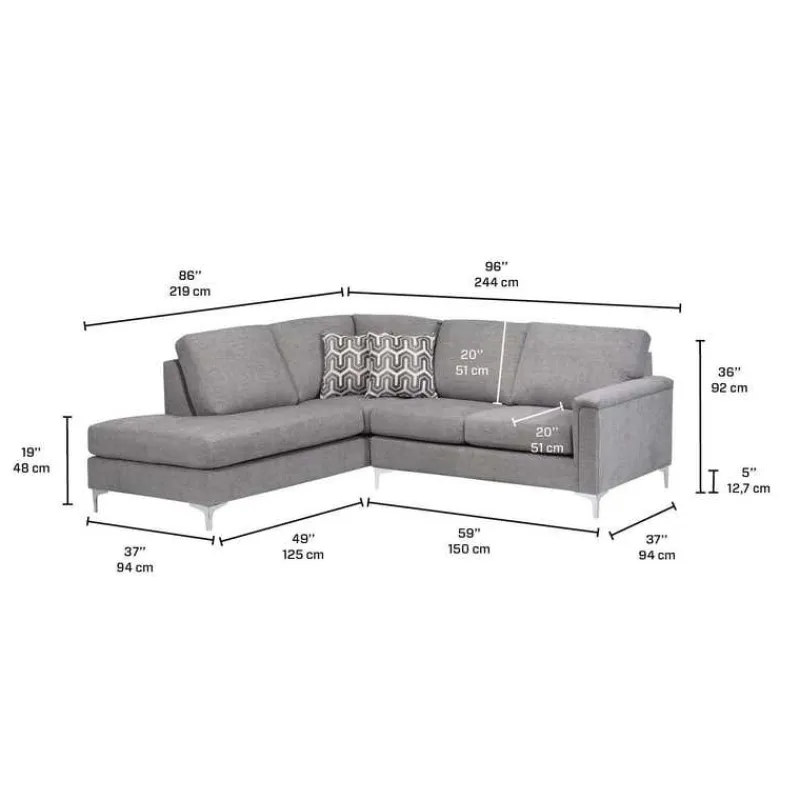 Sofa By Fancy Sectional with Left-Side Chaise