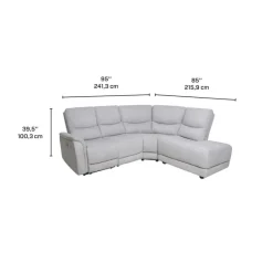 Sectional with Power Recliner -