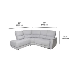 Sectional with Power Recliner -