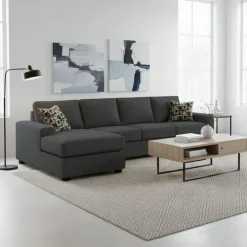 Sofa By Fancy Sectional with Reversible Chaise - Grey