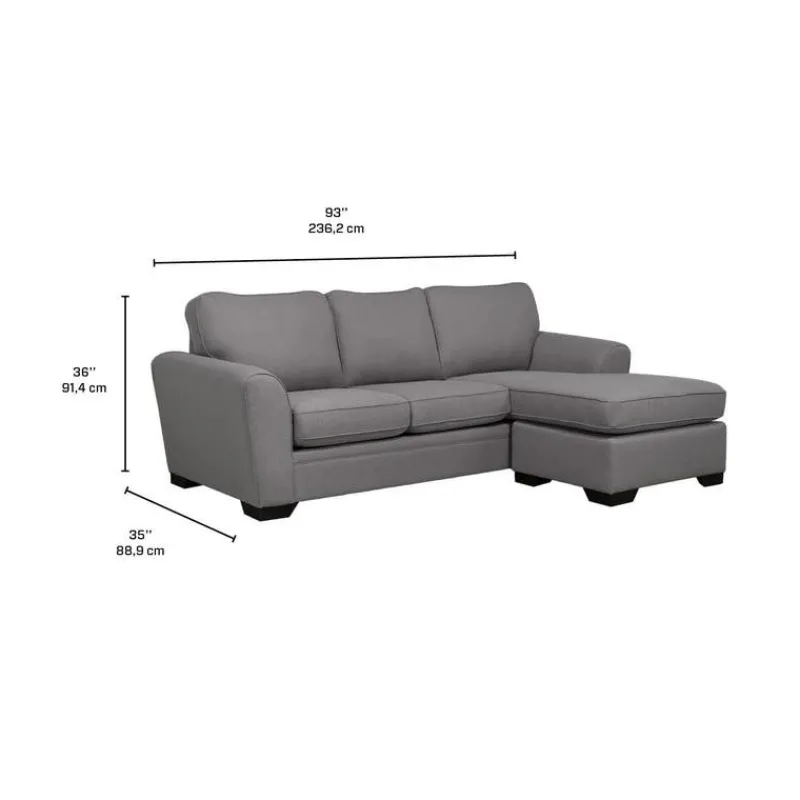 Sofa By Fancy Sectional with Reversible Chaise
