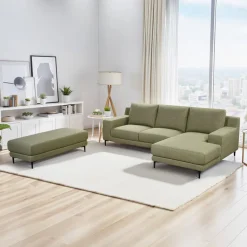 Sectional with Right-Side Chaise and Ottoman -