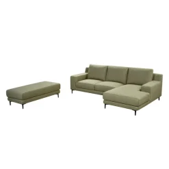 Sectional with Right-Side Chaise and Ottoman -