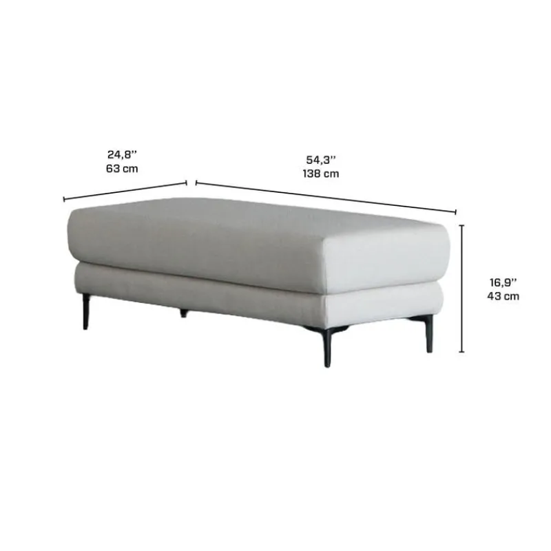 Sectional with Right-Side Chaise and Ottoman -