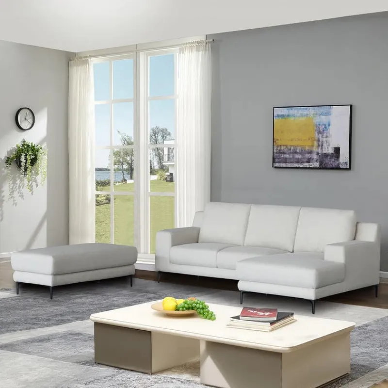 Sectional with Right-Side Chaise and Ottoman -