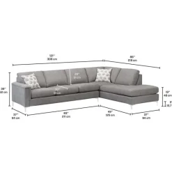 Sofa By Fancy Sectional with Right-Side Chaise